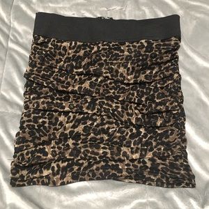 Cheetah print forever21 skirt